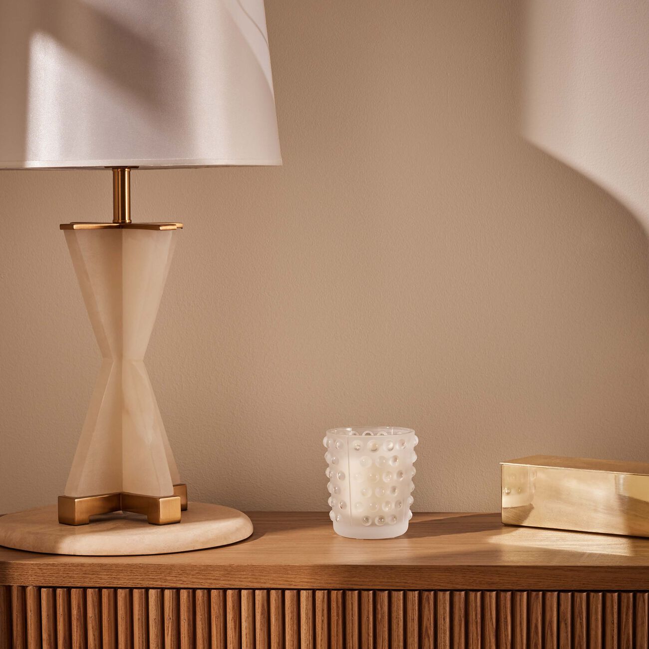 Mossi Candle Vase lalique mossi candle vase