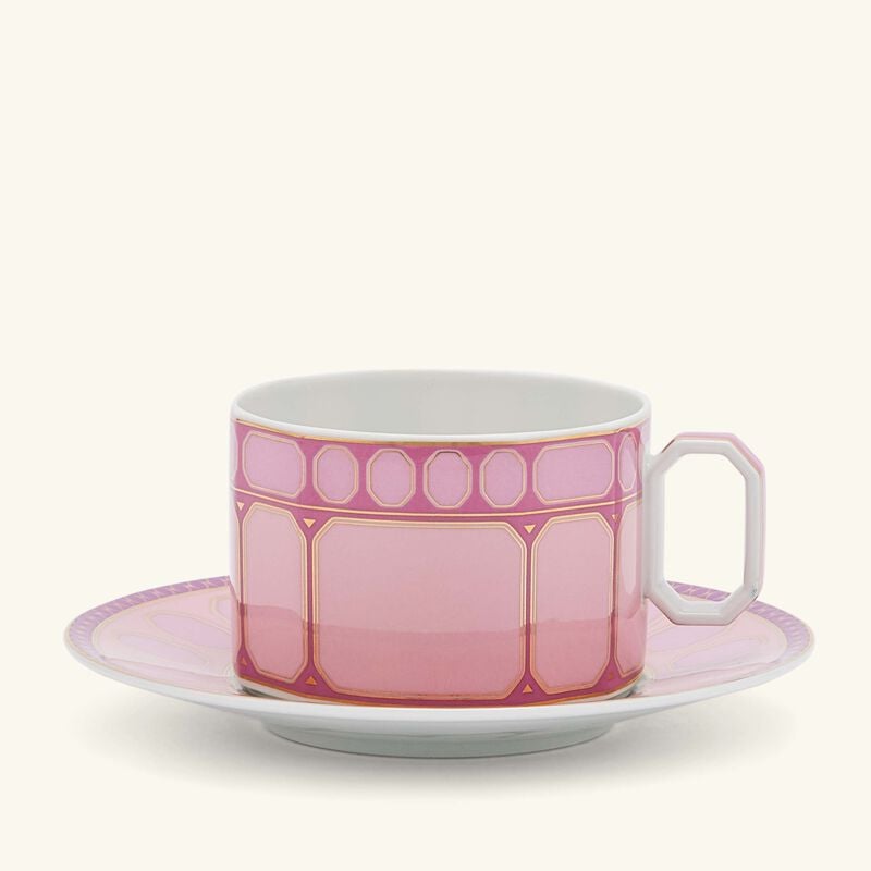 Signum Rose Tea Cup & Saucer Pink rosenthal signum rose tea cup saucer pink
