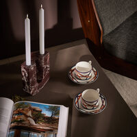 Nastri Tea Cup & Saucer Set Of 2 missoni home nastri tea cup saucer set of 2