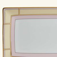 جينوري 1735 طبق ديفا المستطيل للتقديم باللون الأصفر 29 سم