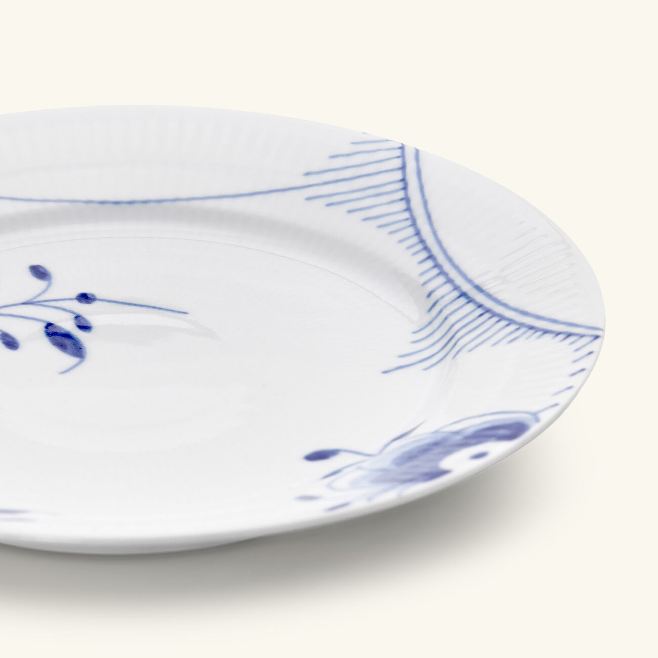 رويال كوبنهاغن طقم أطباق العشاء بلو ميغا دائري أبيض 27 سم من طبقين