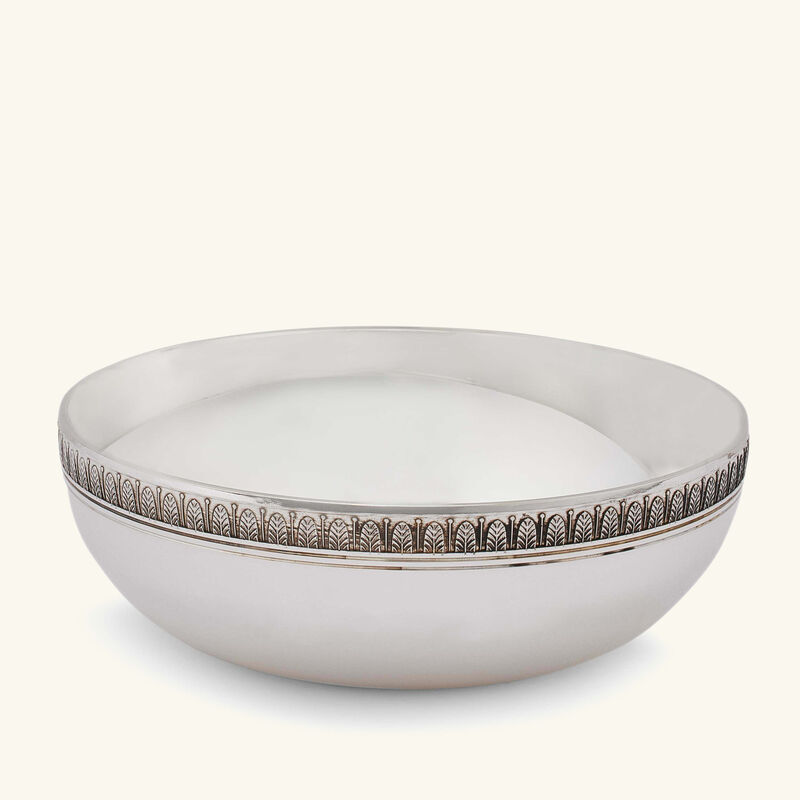 christofle malmaison serving bowl round silver plated