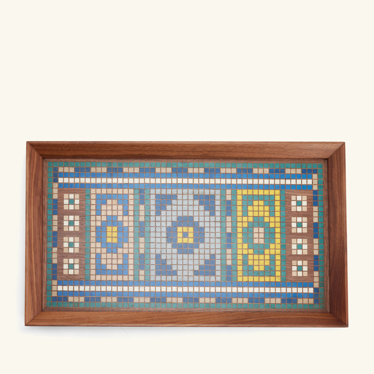 Dome of the Rock Mosque Tray Rectangular Large Blue aya the art of living dome of the rock mosque tray rectangular large blue