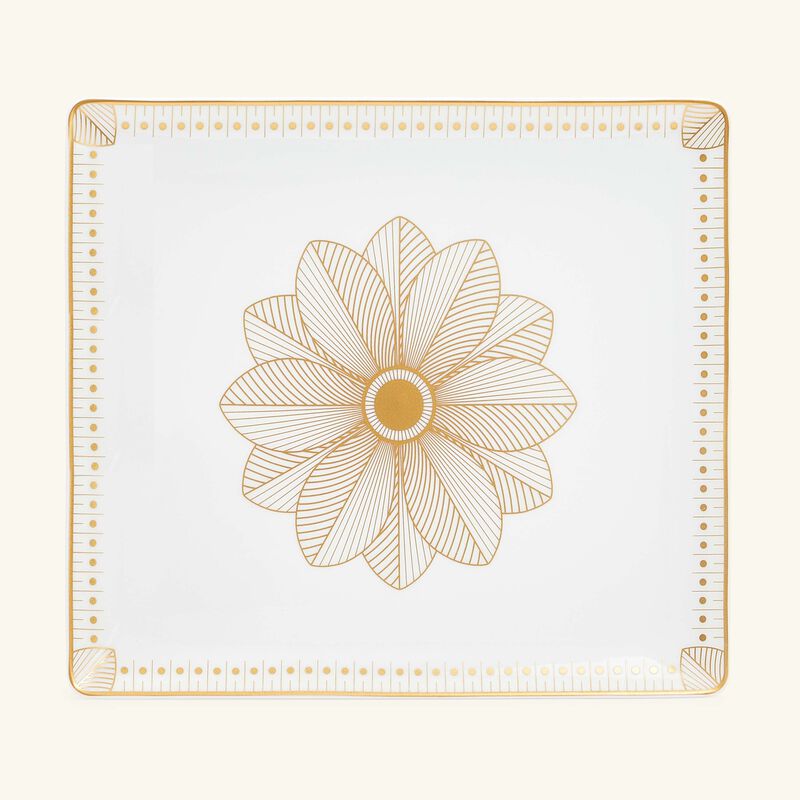 كريستوفل صينية مالميزون إمبيريال مستطيلة مطلية بالذهب قياس 22   19