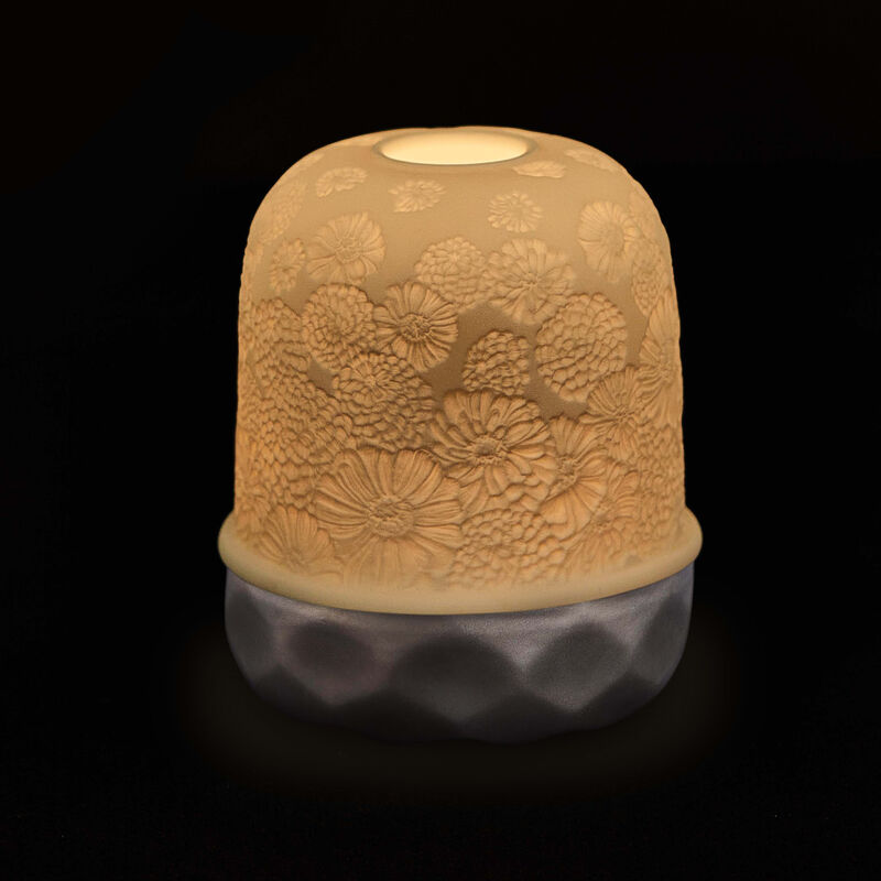 Zinnias Led Lamp Silver bernardaud zinnias led lamp silver