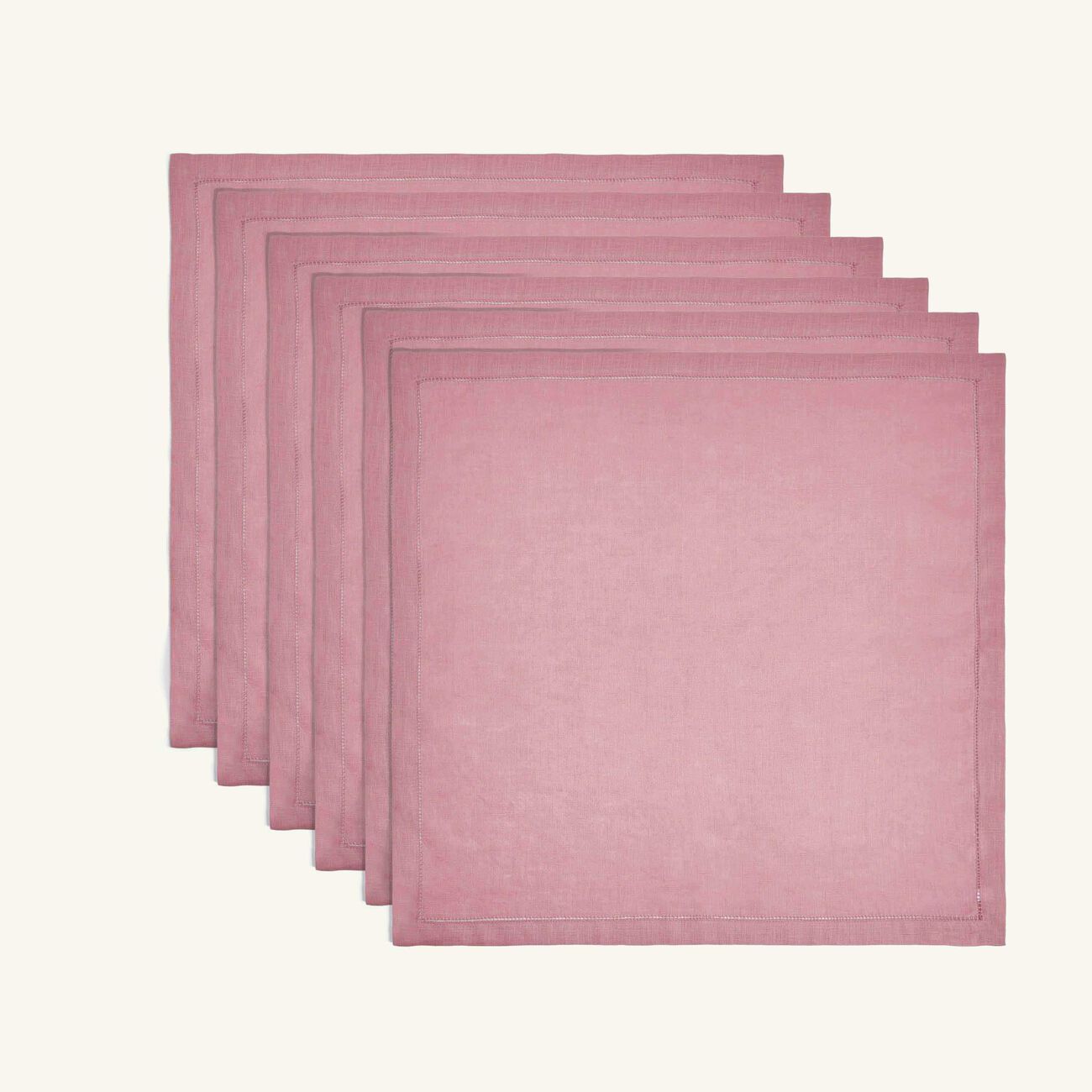 Feliz Napkin Pink Set Of 6 catherine denoual feliz napkin pink set of 6