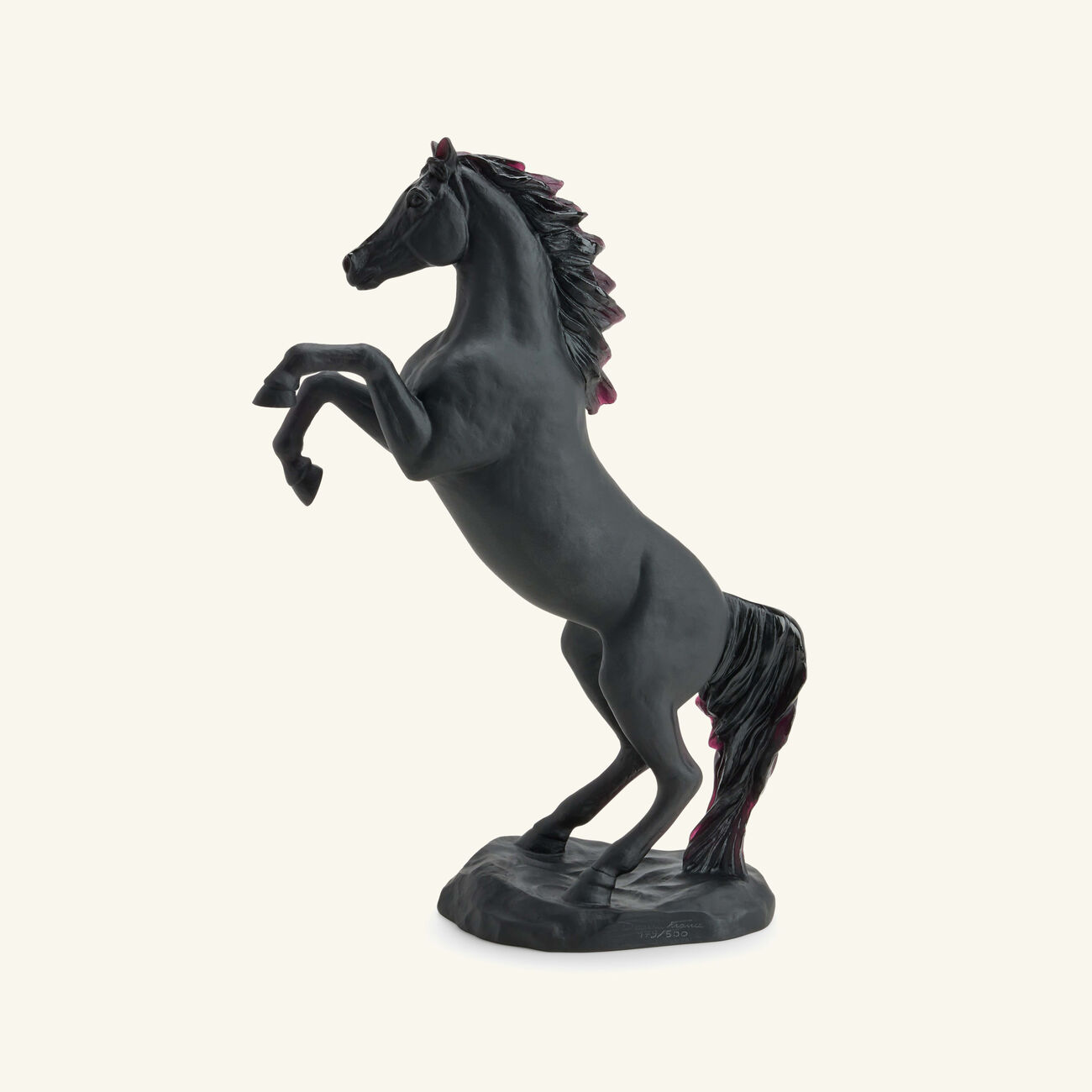 Cheval Spirited Horse Sculpture Medium Black daum cheval spirited horse sculpture medium black
