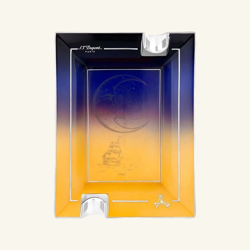 st dupont montecristo la nuit ashtray rectangular mini