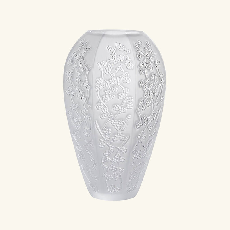 Sakura Vase Small Clear lalique sakura vase small clear