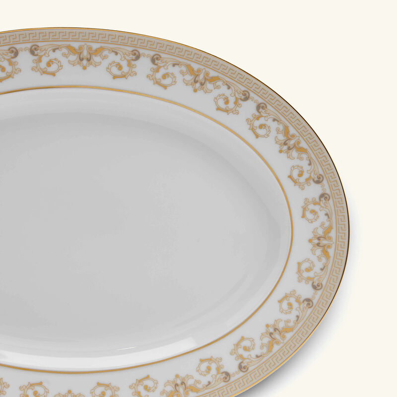 Medusa Gala Serving Platter Oval White 34cm versace medusa gala serving platter oval white 34cm