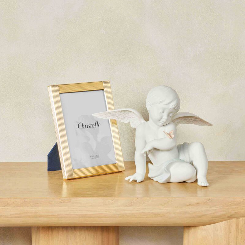lladro angelical moments sculpture small white