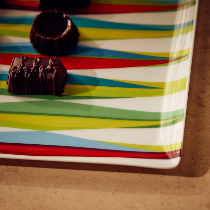 bernardaud marco mencacci serving platter rectangular green 22cm