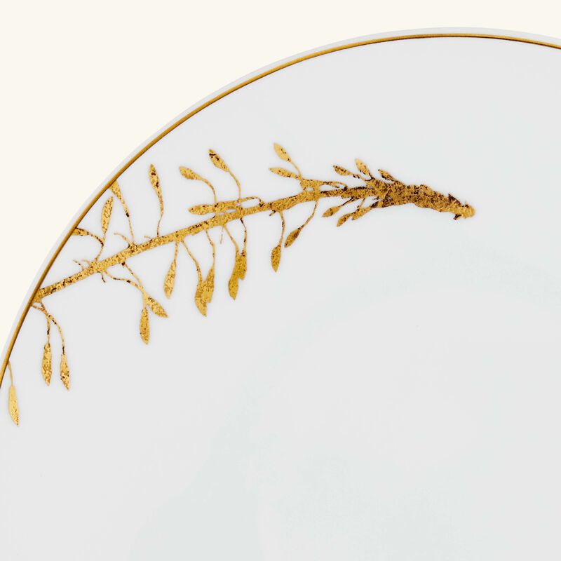 bernardaud vegetal or bread   butter plate round gold 16cm