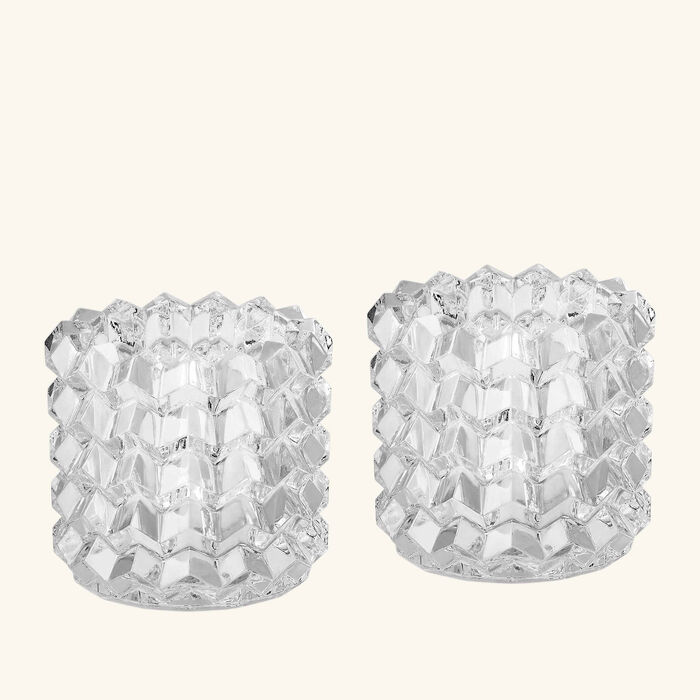 baccarat focus zigzag votive clear set of 2