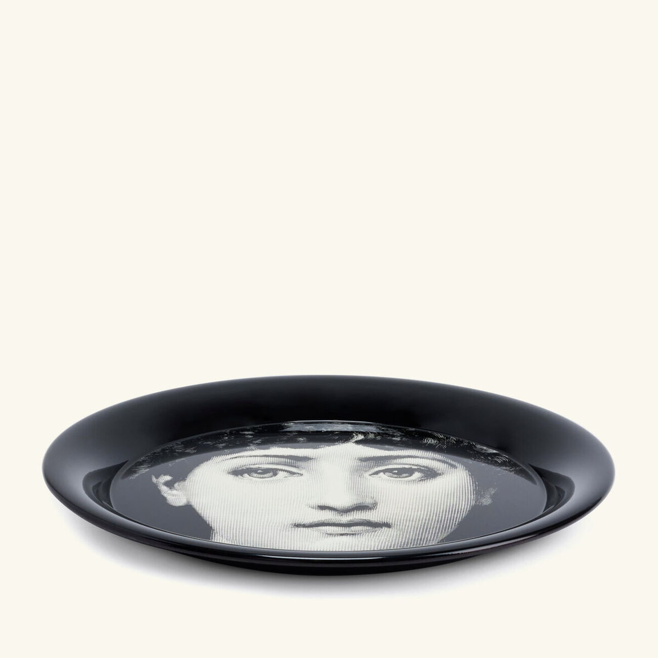 fornasetti tema e variazioni no 1 tray round large grey limited edition