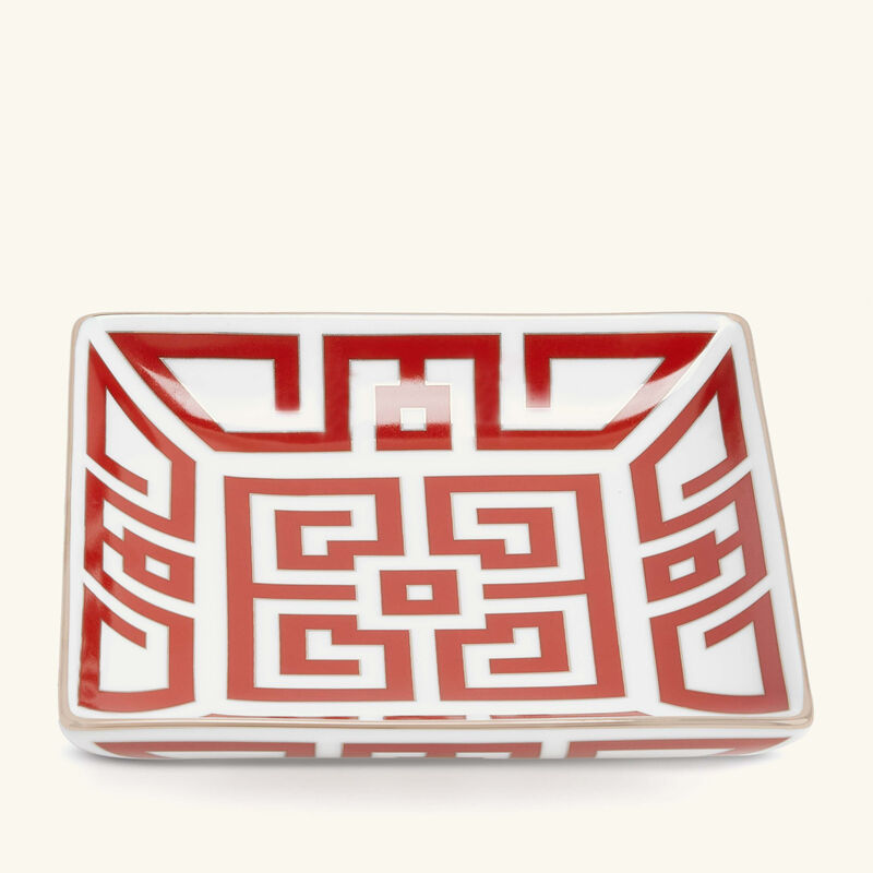 ginori 1735 labirinto bowl red