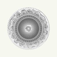 baccarat arabesque bread plate round clear 15cm