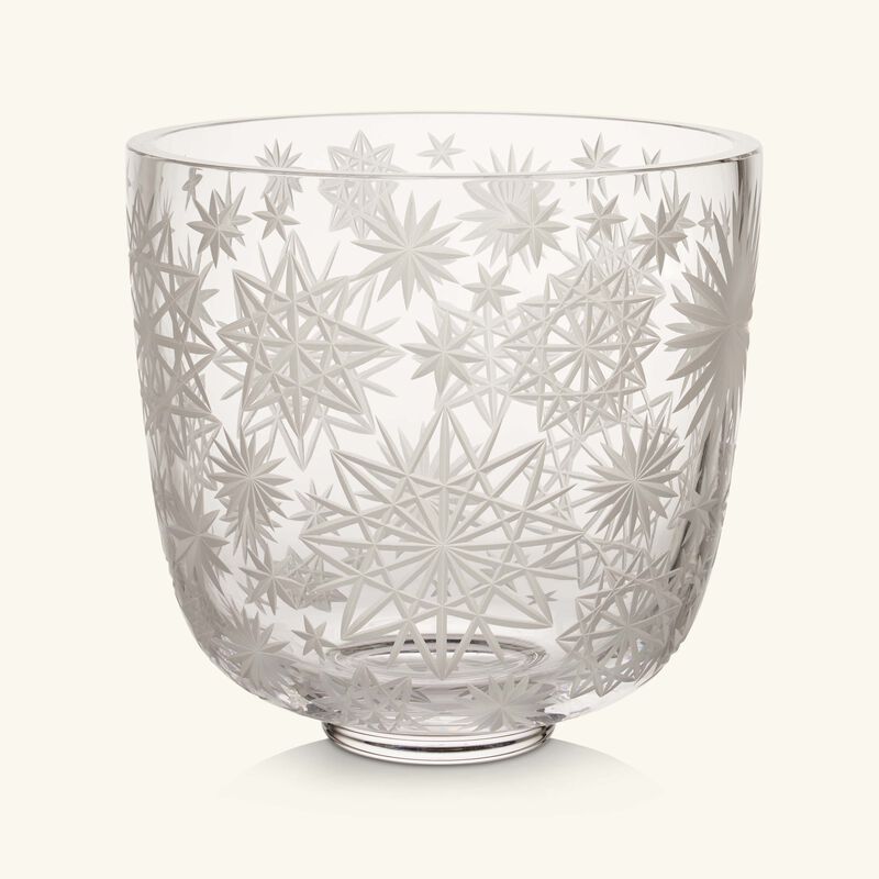 روكل وعاء كراكاتيت من الكريستال الشفاف   31 سم