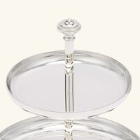 كريستوفل قاعدة الكيك آلبي من طبقتين مطلية بالفضة