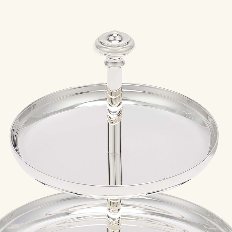 كريستوفل قاعدة الكيك آلبي من طبقتين مطلية بالفضة