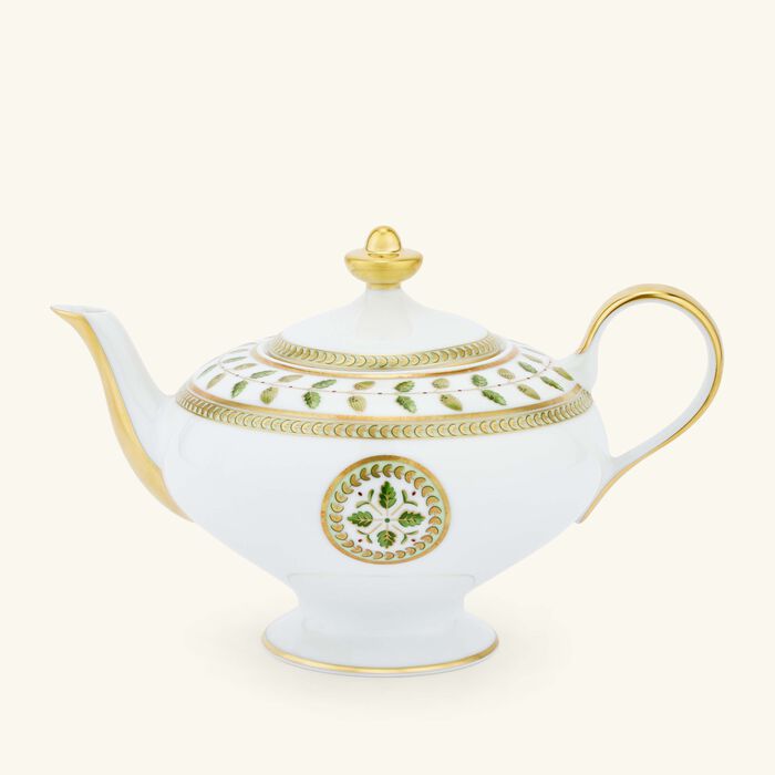 bernardaud constance tea pot green
