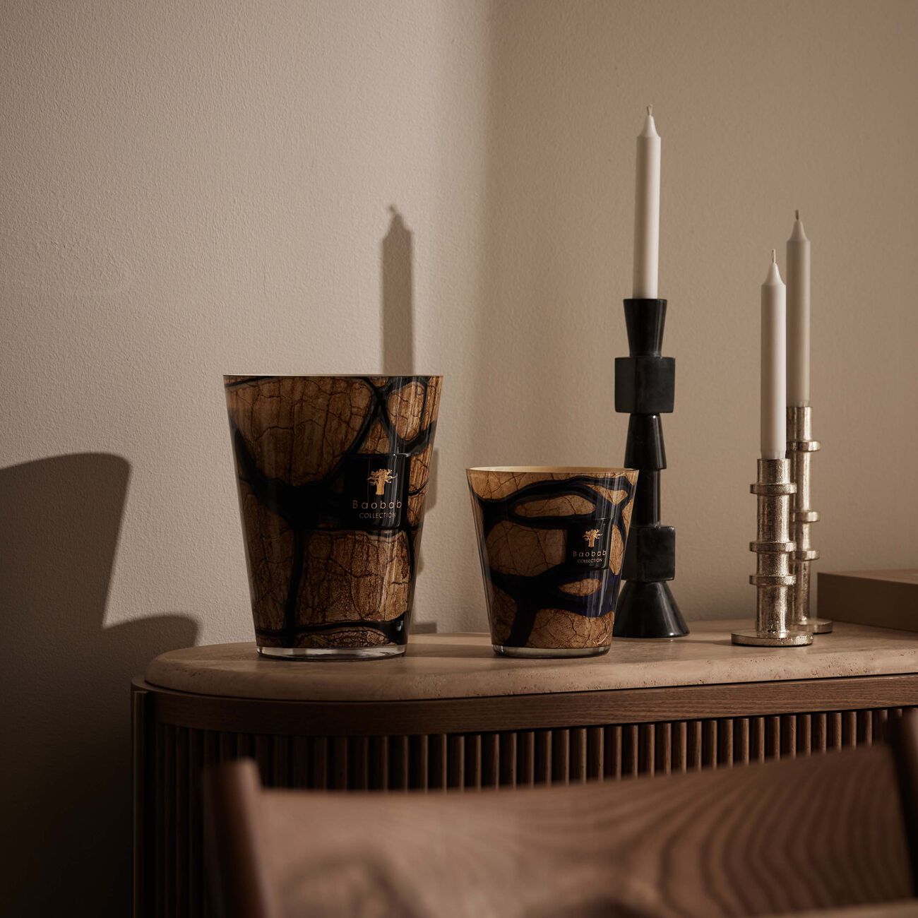 baobab collection stones lazuli candle max 16