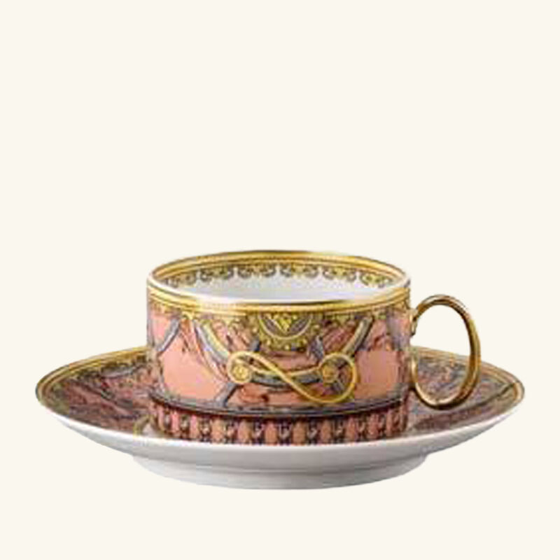 Scala Palazzo Rosa Cup And Saucer Pink 10cm versace scala palazzo rosa cup and saucer pink 10cm