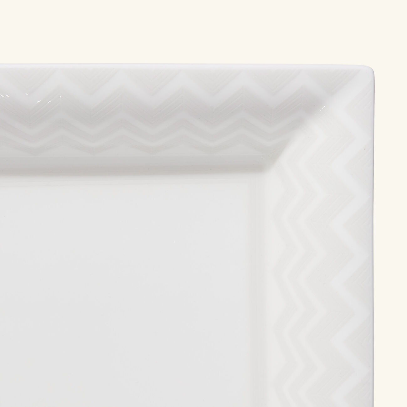 ZIG ZAG Tody Tray Rectangular Large White missoni home zig zag tody tray rectangular large white