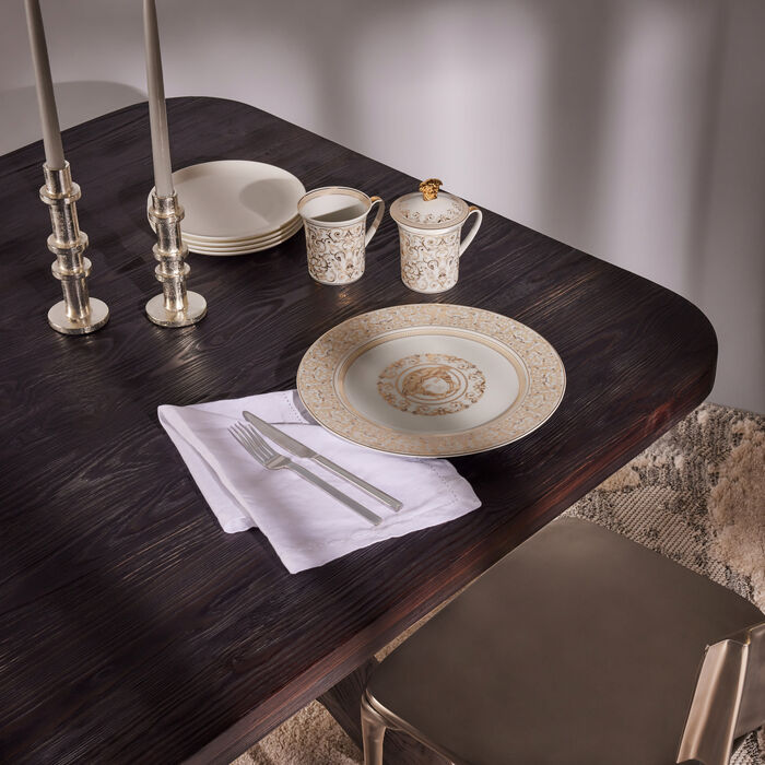 فيرساتشي طبق ميدوزا جالا كبير دائري أبيض 30 سم