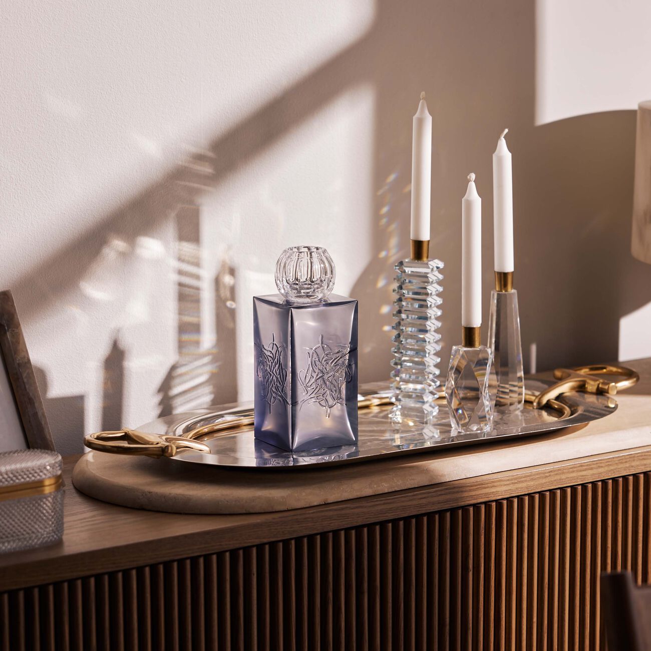 mario cioni   c love smoke vase   candleholder clear