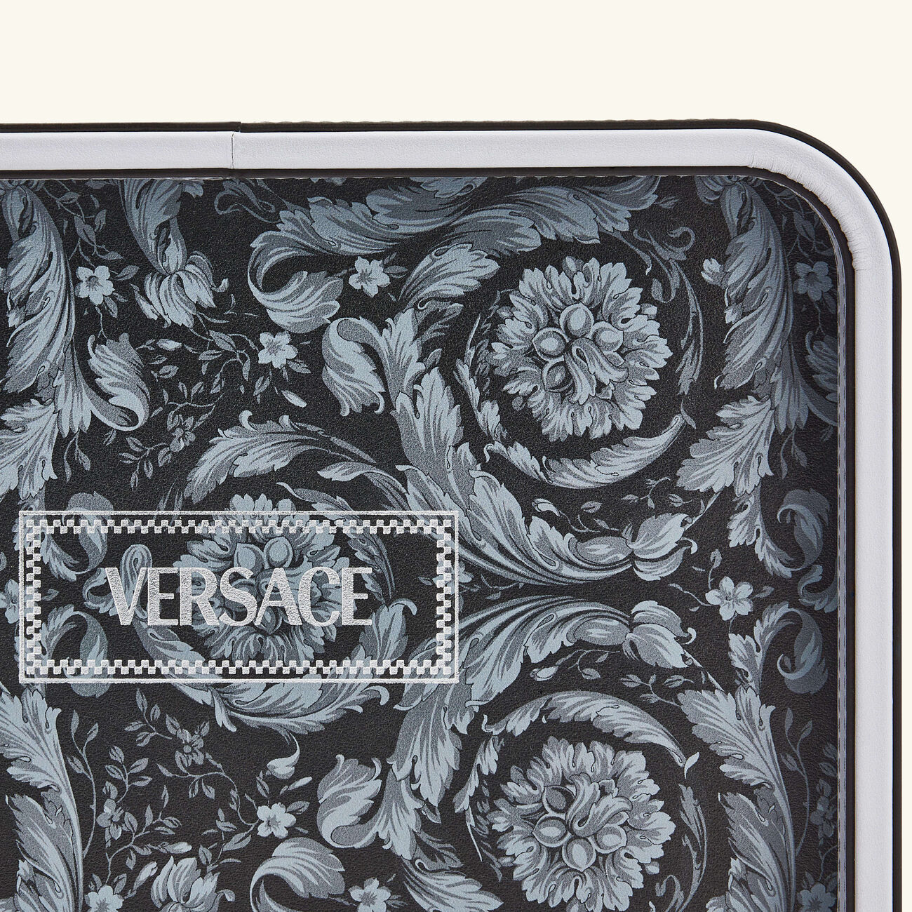Barocco Trinket Tray Rectangular Small Grey versace barocco trinket tray rectangular small grey