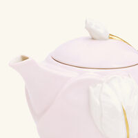 villari tulip tea pot pink