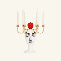 fornasetti frutto proibito white candle holder