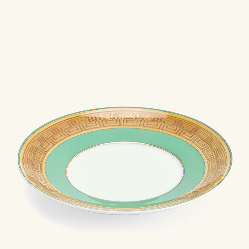 versace green coin tea cup   saucer green