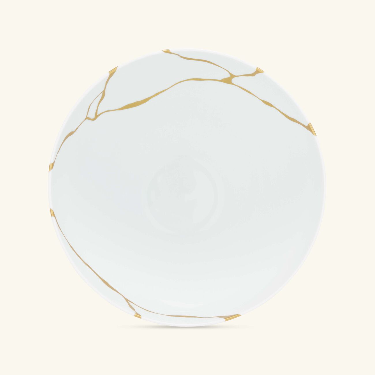 bernardaud kintsugi salad bowl white 27cm