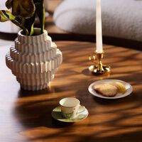 bernardaud praiana coffee cup   saucer green