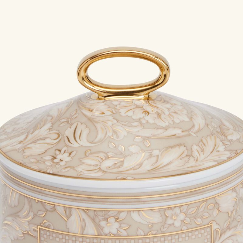 فيرساتشي علبة الحلى والمجوهرات الصغيرة باروكو بلون البيج