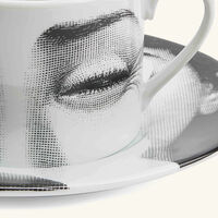Tema e Variazioni 2005 Tea Cup Grey Set Of 6 fornasetti tema e variazioni 2005 tea cup grey set of 6
