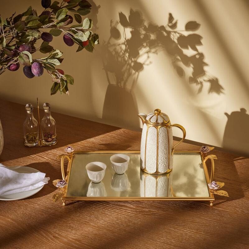 Grande Impero Tray Rectangular Large Gold villari grande impero tray rectangular large gold