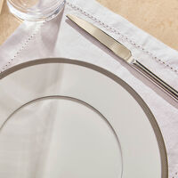 Maille Platine Dinner Plate Round White 27cm bernardaud maille platine dinner plate round white 27cm