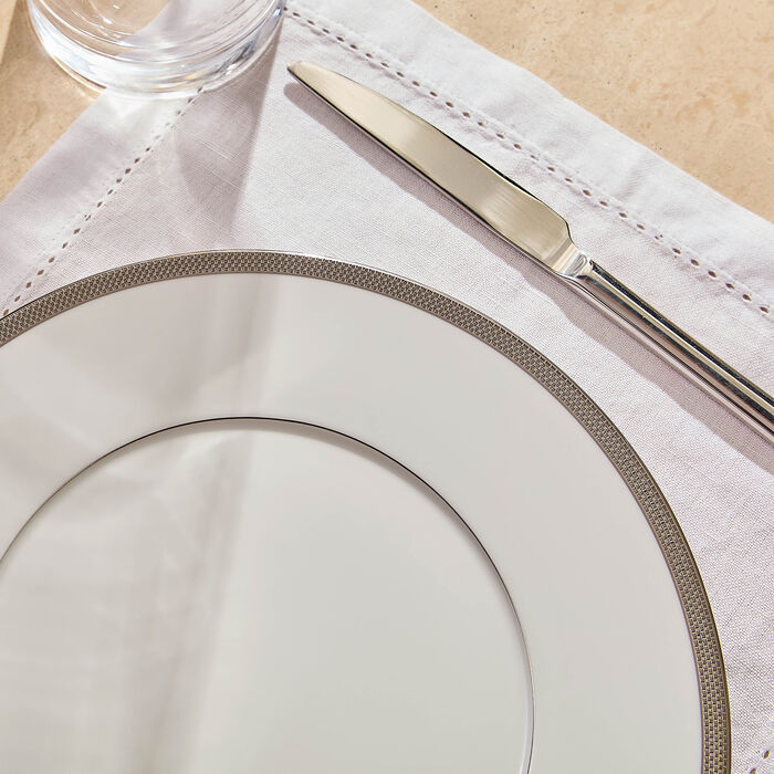 Maille Platine Dinner Plate Round White 27cm bernardaud maille platine dinner plate round white 27cm
