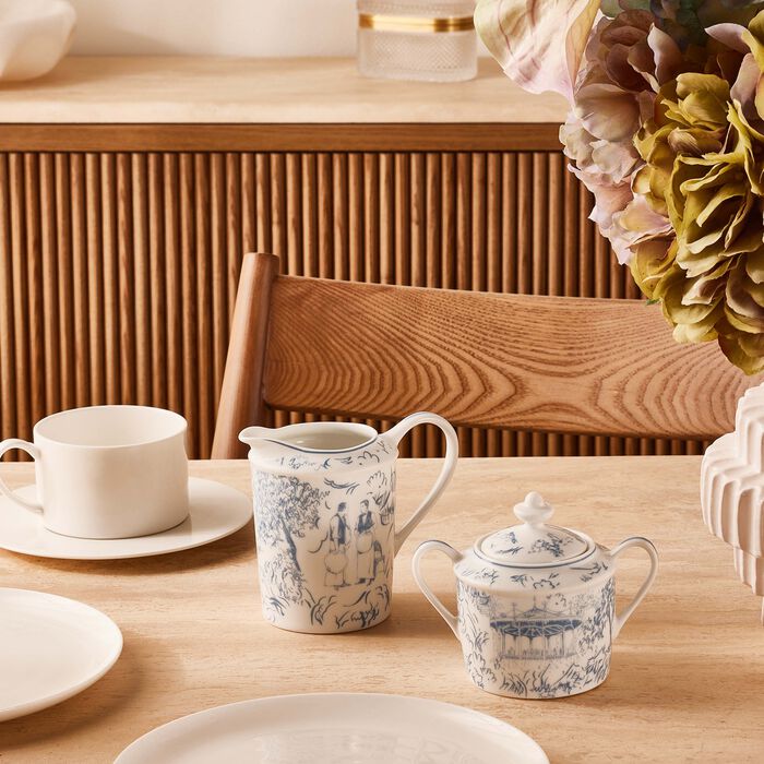 bernardaud tout paris milk pitcher blue