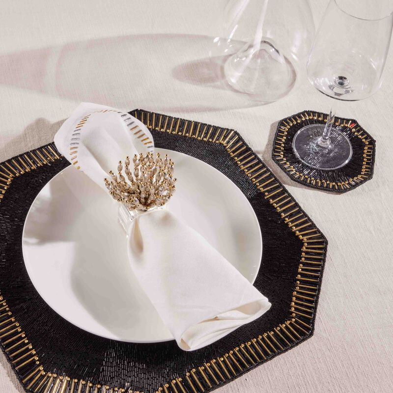 Bead Burst Napkin Ring Silver kim seybert bead burst napkin ring silver