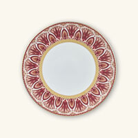haviland reves du nil pourpre plaid dinner plate red 27cm