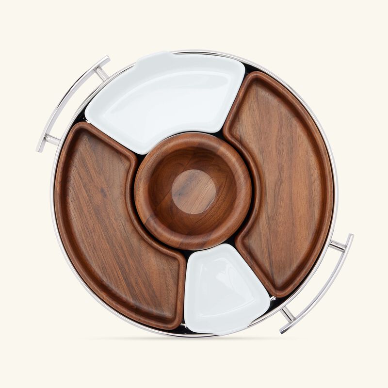 christofle mood serving tray medium stainless steel