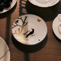 برناردو طبق الخبز والزبدة أو زوازو دائري باللون الذهبي 16 سم