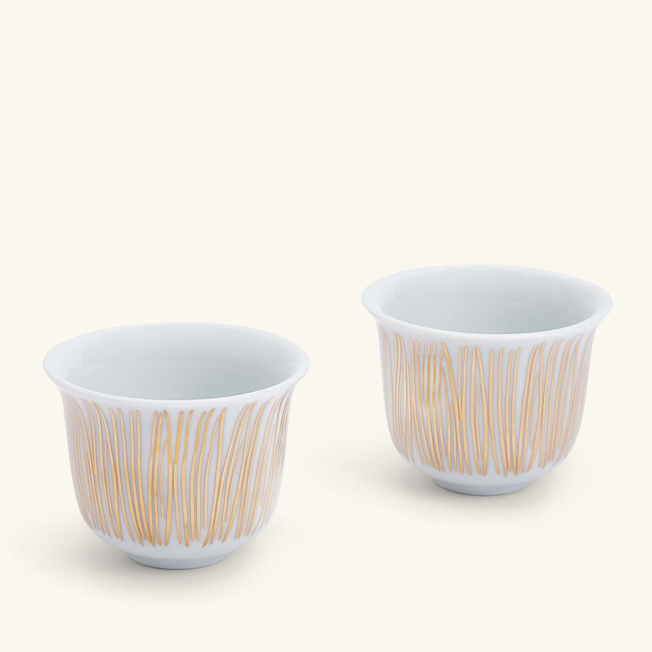 Tamrah by Razan Alazzouni Stripes Arabic Coffee Cup Gold Set of 2 silsal tamrah by razan alazzouni stripes arabic coffee cup gold set of 2