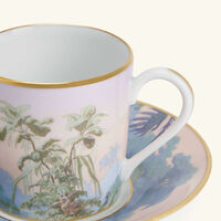 haviland le br sil coffee cup   saucer blue set of 4