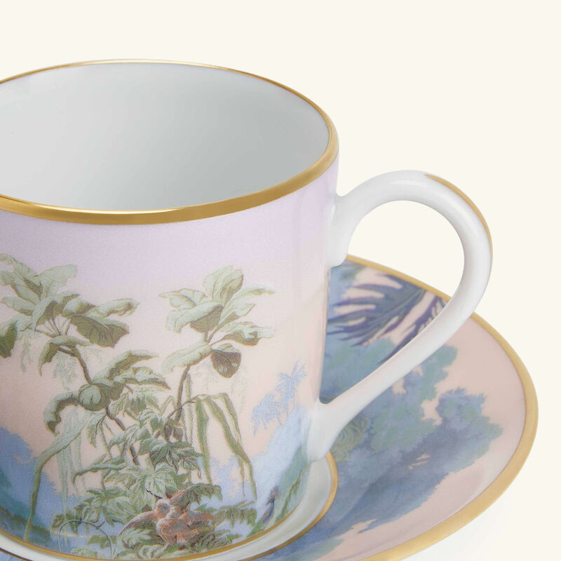 haviland le br sil coffee cup   saucer blue set of 4