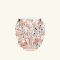 lalique tourbillons vase round medium pink